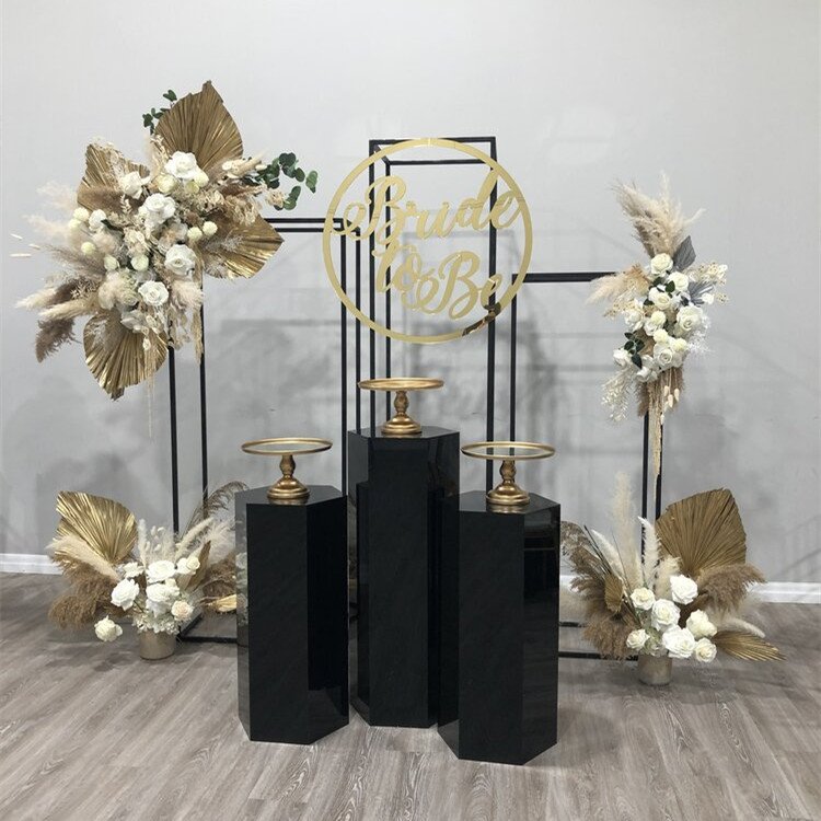 Wedding Decoration Supplies White Cylindrical Dessert Table Props Cake Round Cylinder Pedestal Stand Set For Dessert Table