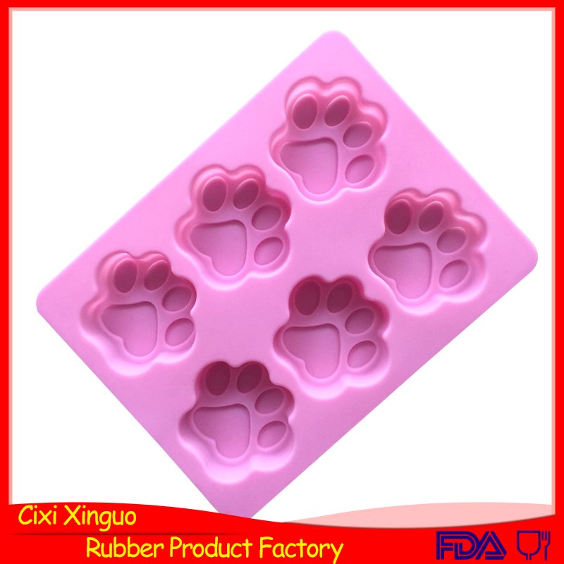 006 Factory Cheap 6 Cavity handmade silicone decorative soap mold Kitchen supplies tools cheese silicone mold diy candle resin