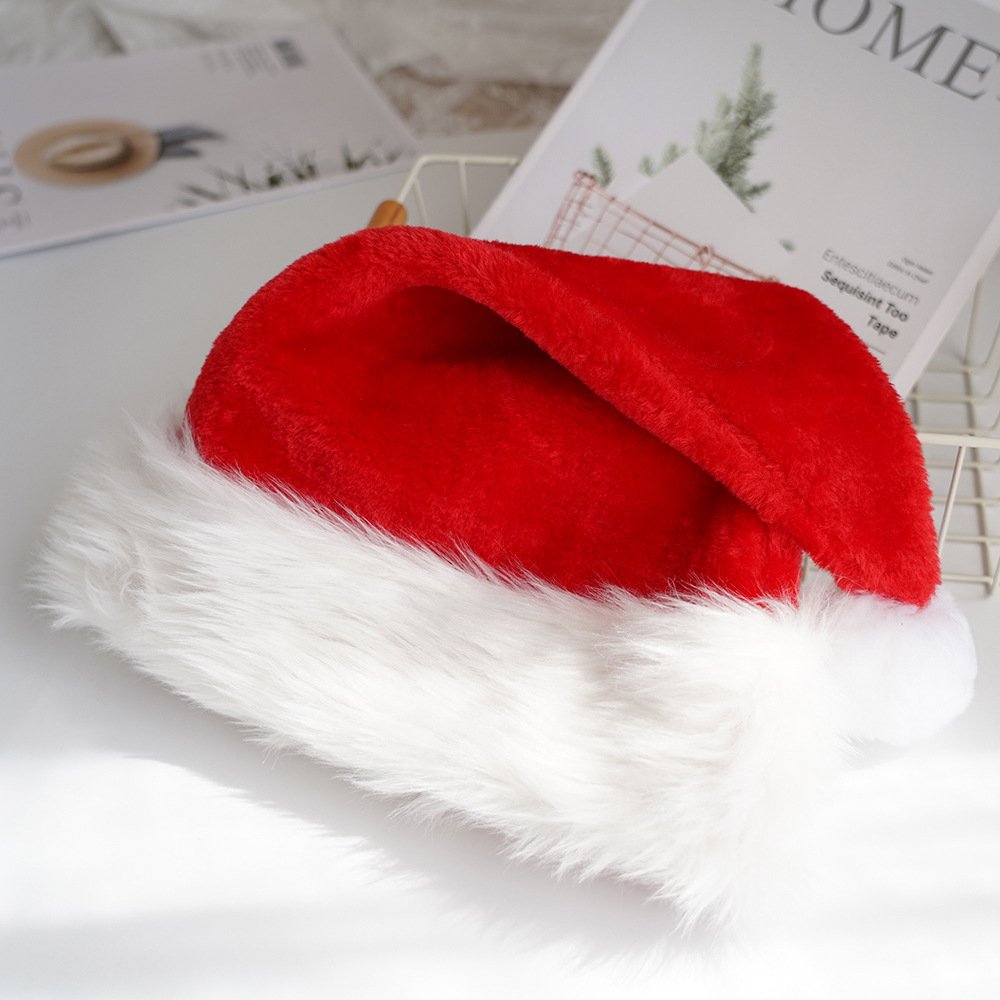 Orangee Extra Thicken Classic Christmas Hat Xmas Holiday Hat For Adults And Children Unisex Velvet Comfort Santa Hat