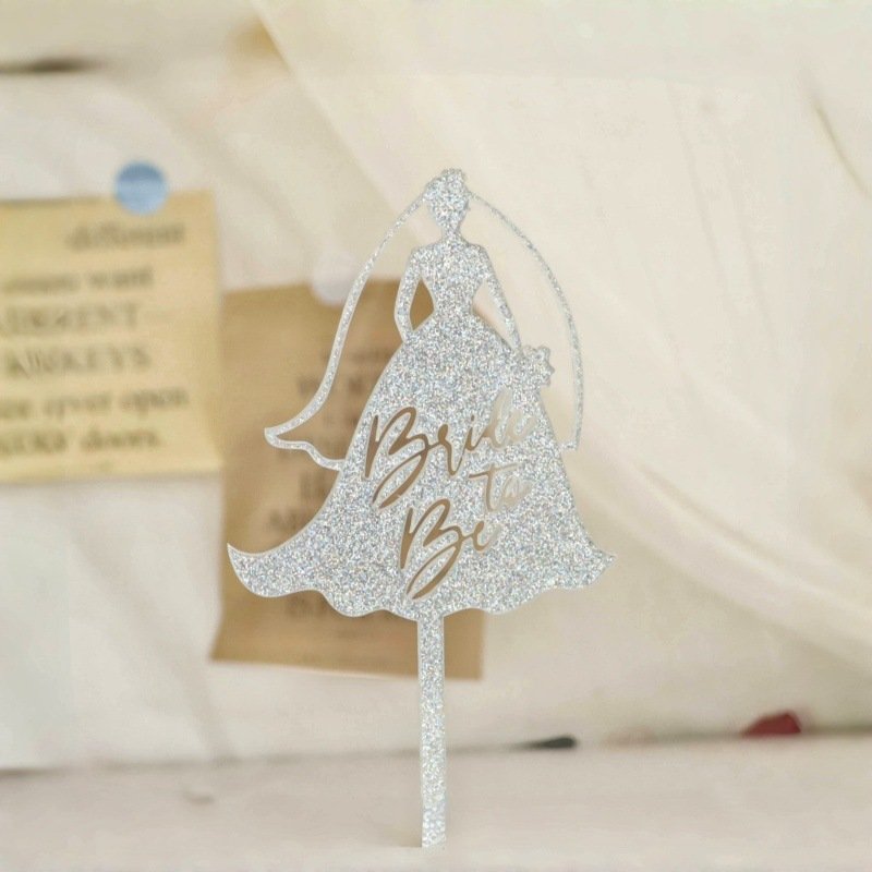 Bride to be cake topper bridal shower cake Decoration party supplies acrylic cake topper
