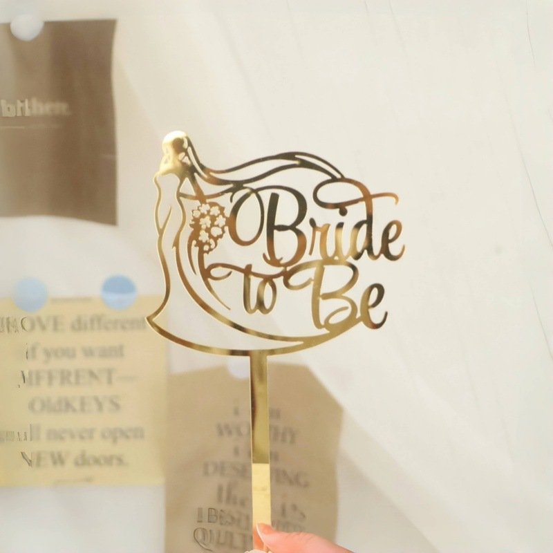 Bride to be cake topper bridal shower cake Decoration party supplies acrylic cake topper
