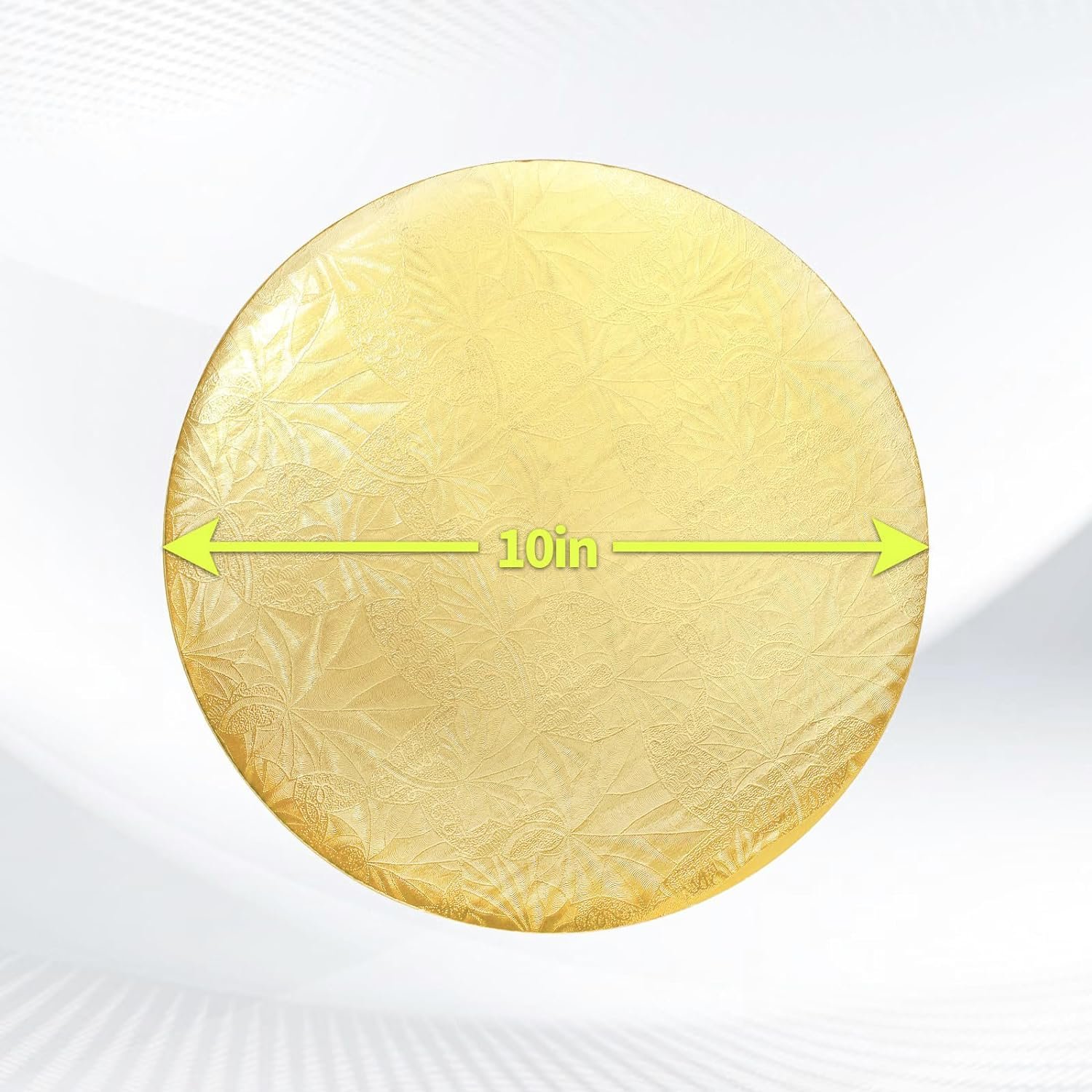 Cake Boards Round 10 Inch Disposable Cake Plate Corrugated Cardboard Circles Cake Base Decorating Supplies