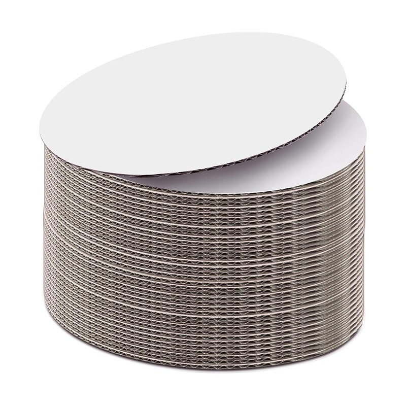 Cake Boards Round 10 Inch Disposable Cake Plate Corrugated Cardboard Circles Cake Base Decorating Supplies