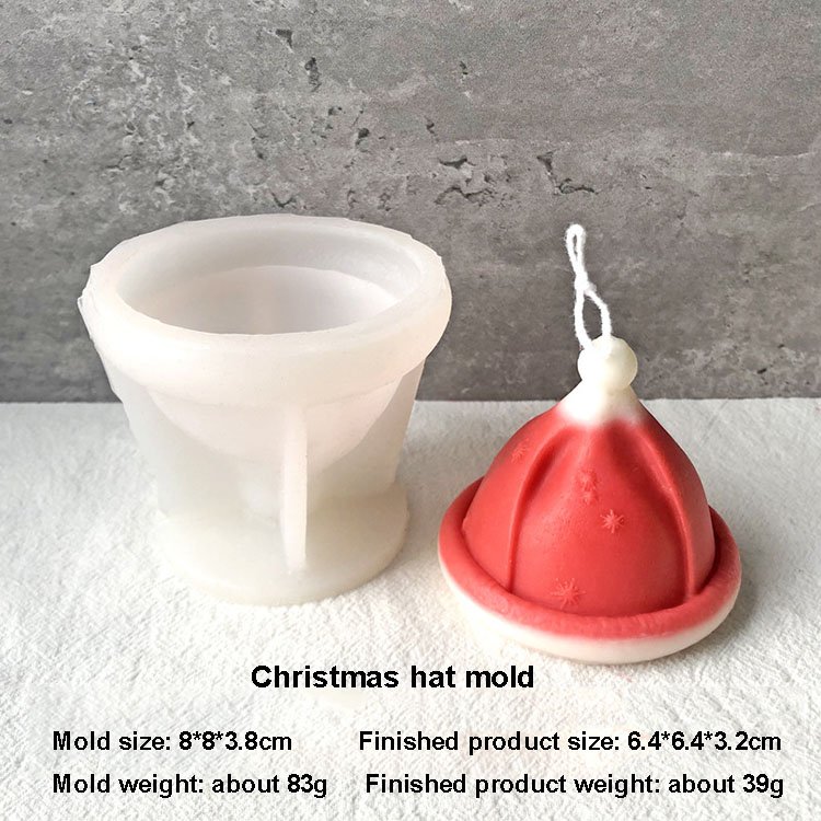 YS DIY Christmas Themed Mold Silicone Making Chocolate Tool Christmas Tree Snowflake Santa Elk Scented Candle Plaster Mould Gift
