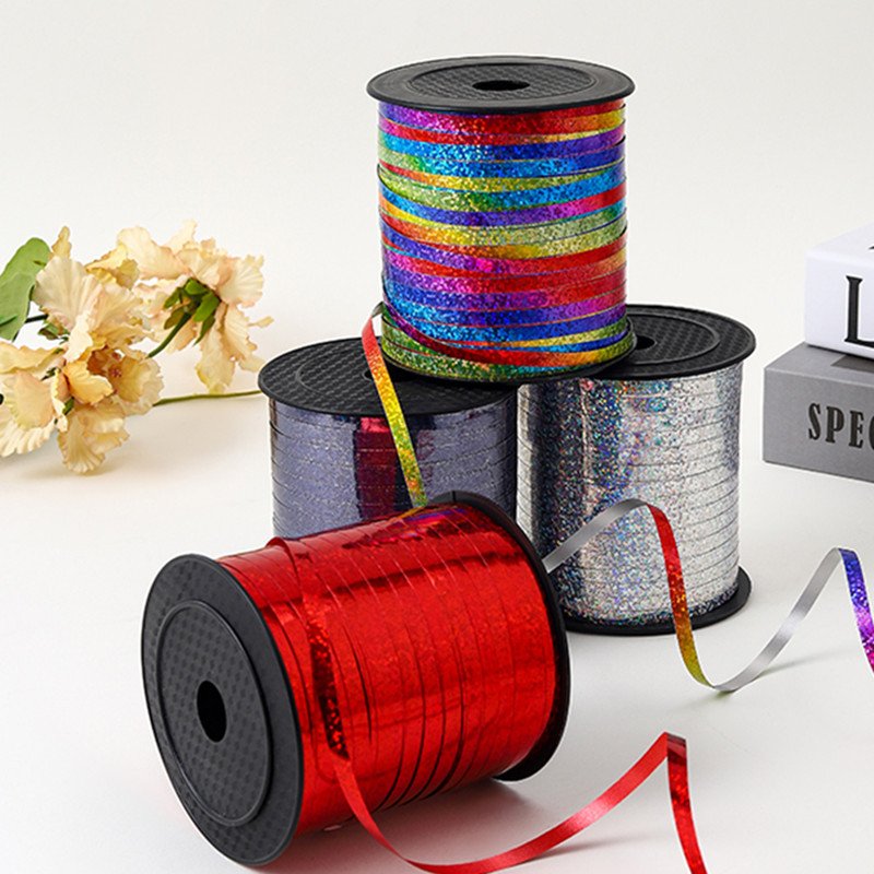 Wedding Party Home Decoration Gift Wrapping Christmas New Year DIY Material Balloon Ribbon 250 Yards Silk Satin Ribbon