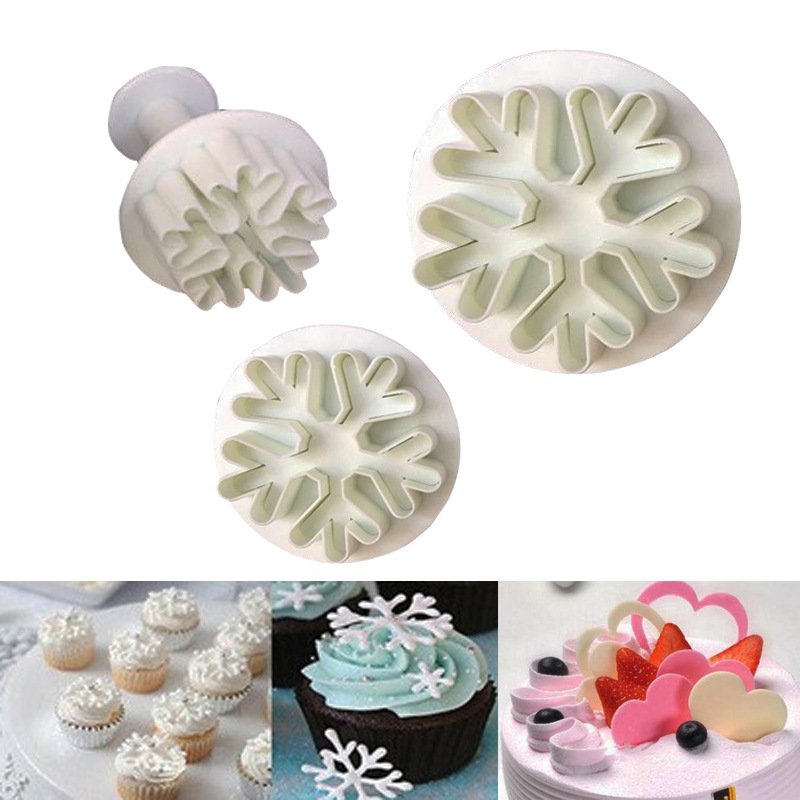 HY Flower Plunger Cutter Fondant Supplies Cutting Set for Cupcake Decorating