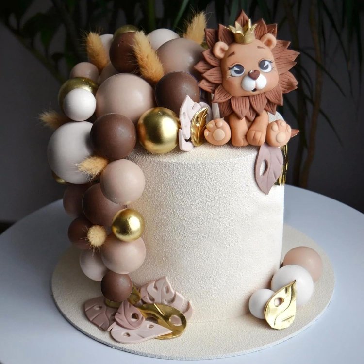 Dark Brown Light Brown White Gold Ball Cake Picks Pearl Balls Cupcake Cake Insert Topper for Birthday Party Decoration Supplies