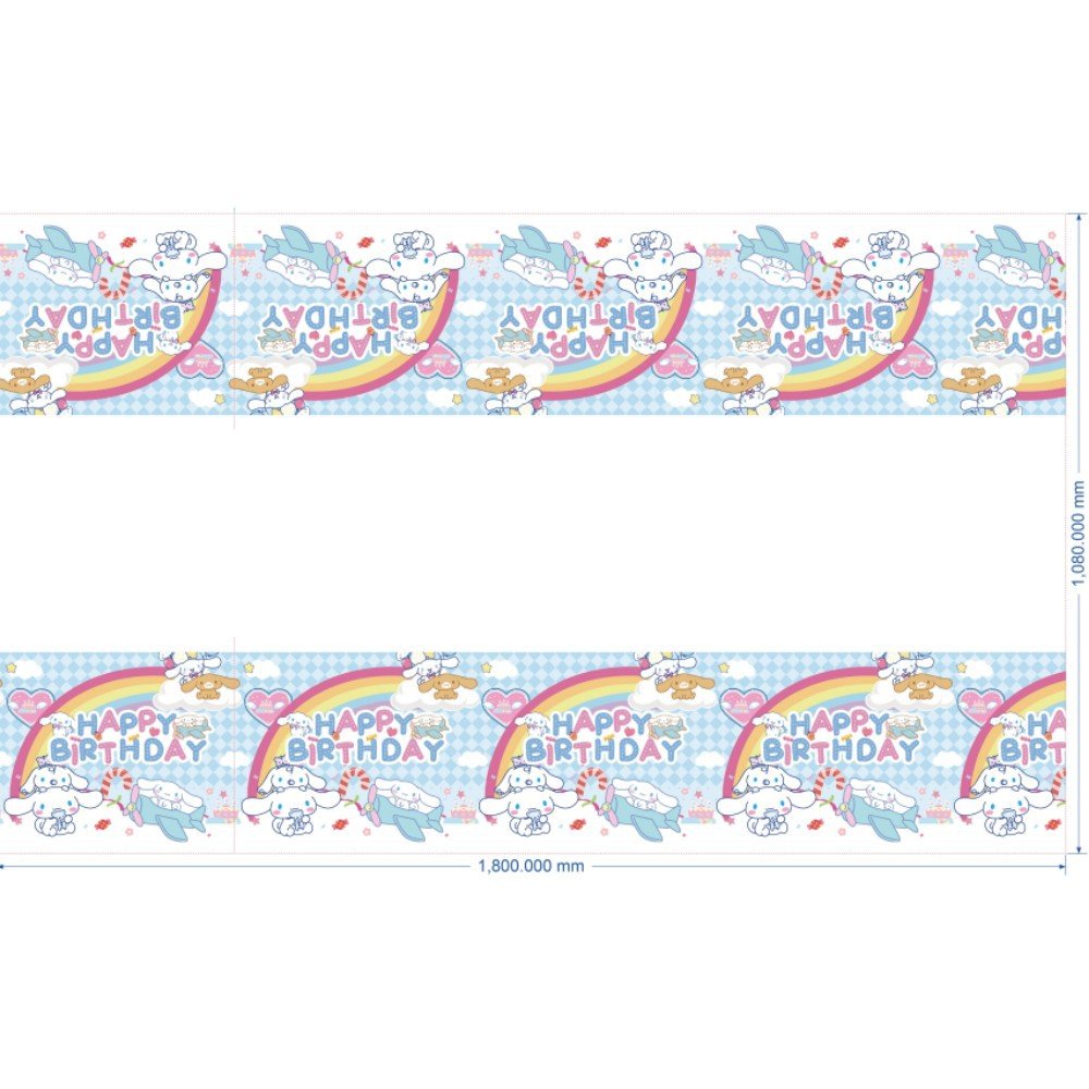 New Arrival Cinnamoroll Dog Disposable Tableware Background Cake Topper Set For Birthday Party Decoration Supplies