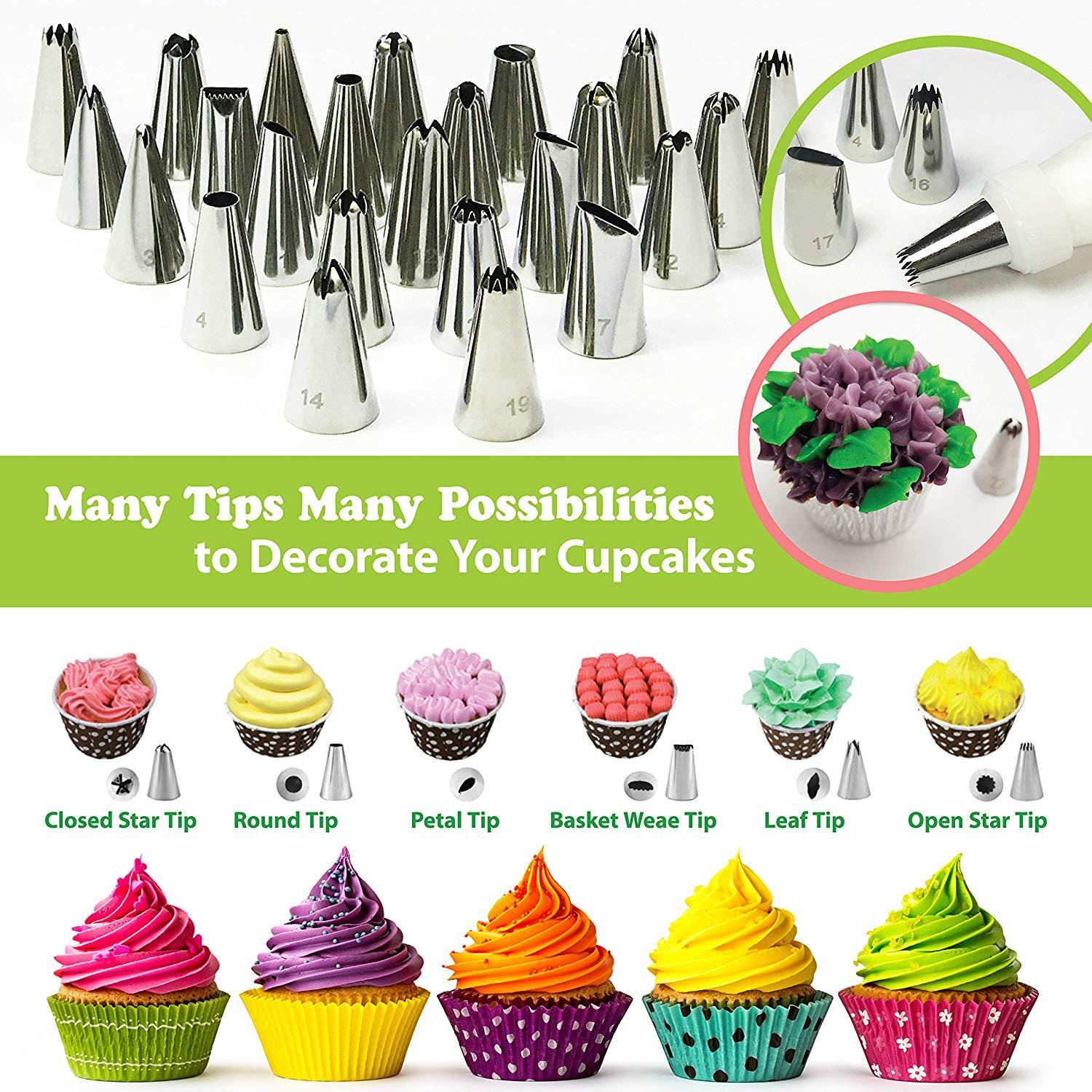 46pcs good quality Cake Decorating Set Baking Supplies Rotating Cake Stand Turntable Tools Kit Plastic Cake Stand Icing Tips