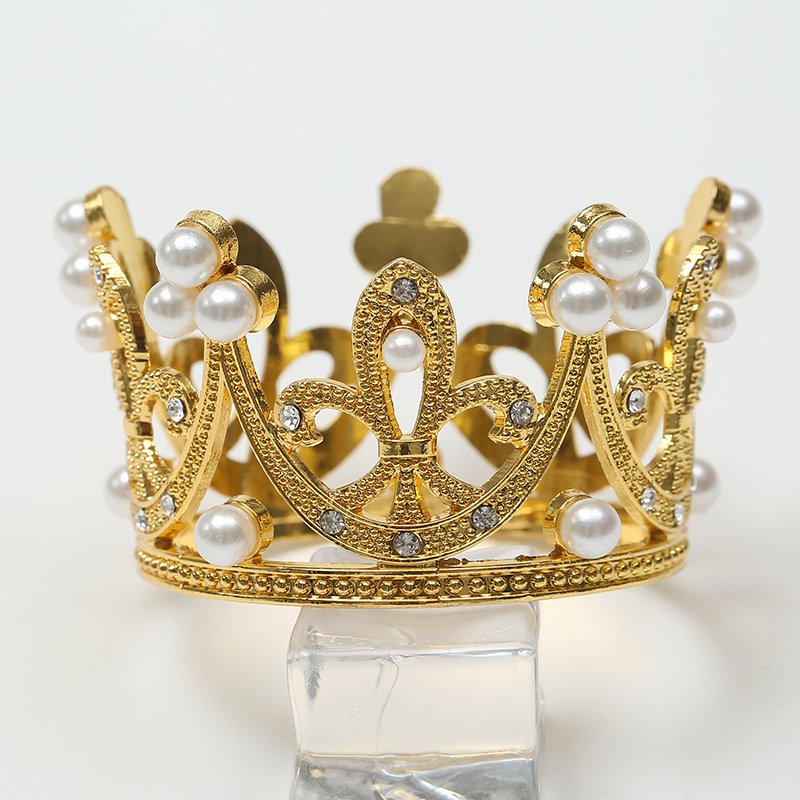 Gold Wedding Hair Accessories Bridal Crown Wedding Party Headdress Crowns For Fower Arrangement