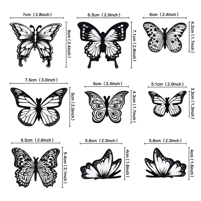 Hot selling happy birthday butterfly silver black gold Valentine's Day cake decorations cake accessories supplies cake topper