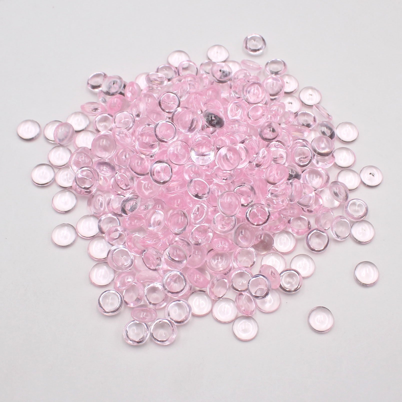 500g/bag Well Selling 7mm Mult Color Fish Tank Flat Beads No Hole Beads for Slime Filling Diy Decoration
