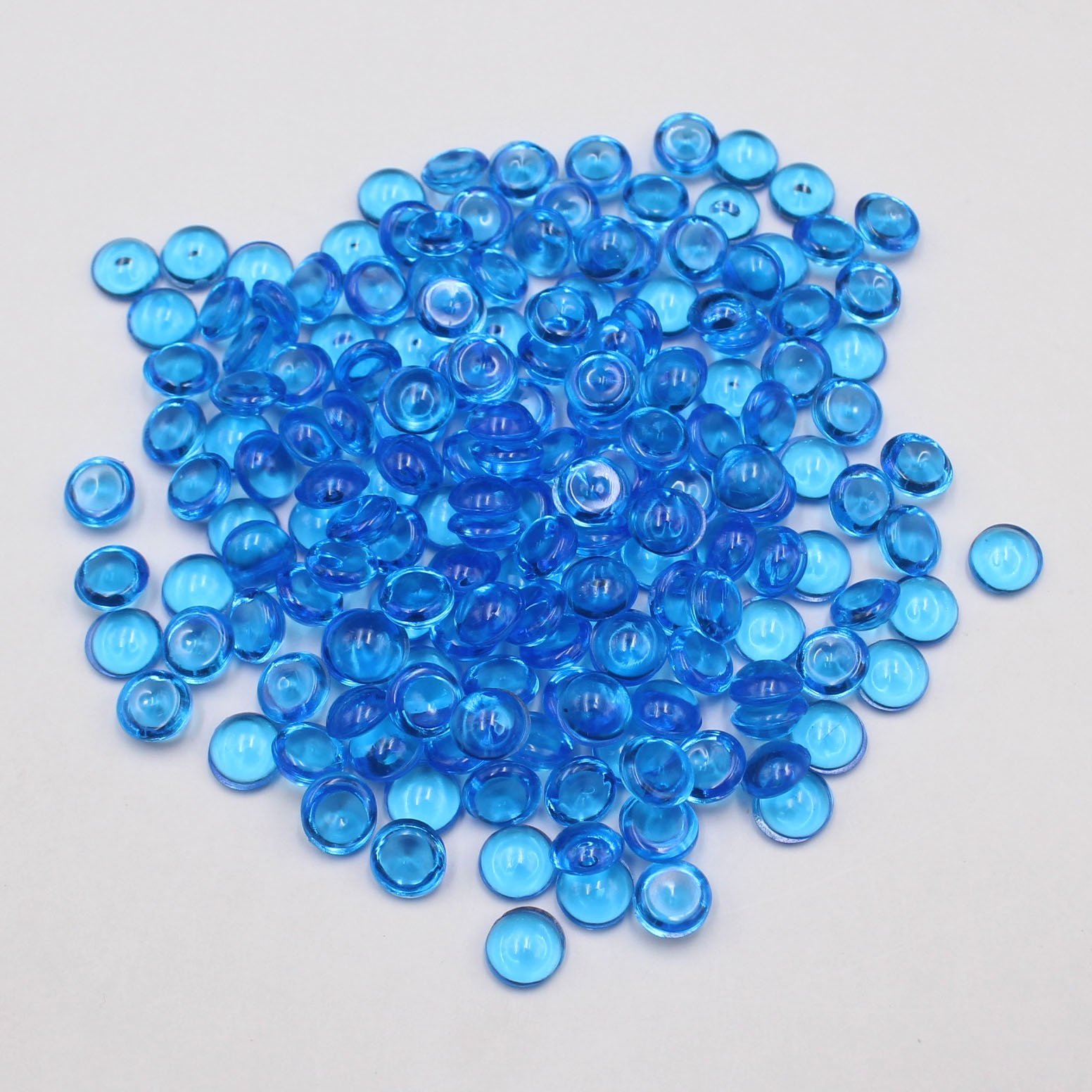 500g/bag Well Selling 7mm Mult Color Fish Tank Flat Beads No Hole Beads for Slime Filling Diy Decoration