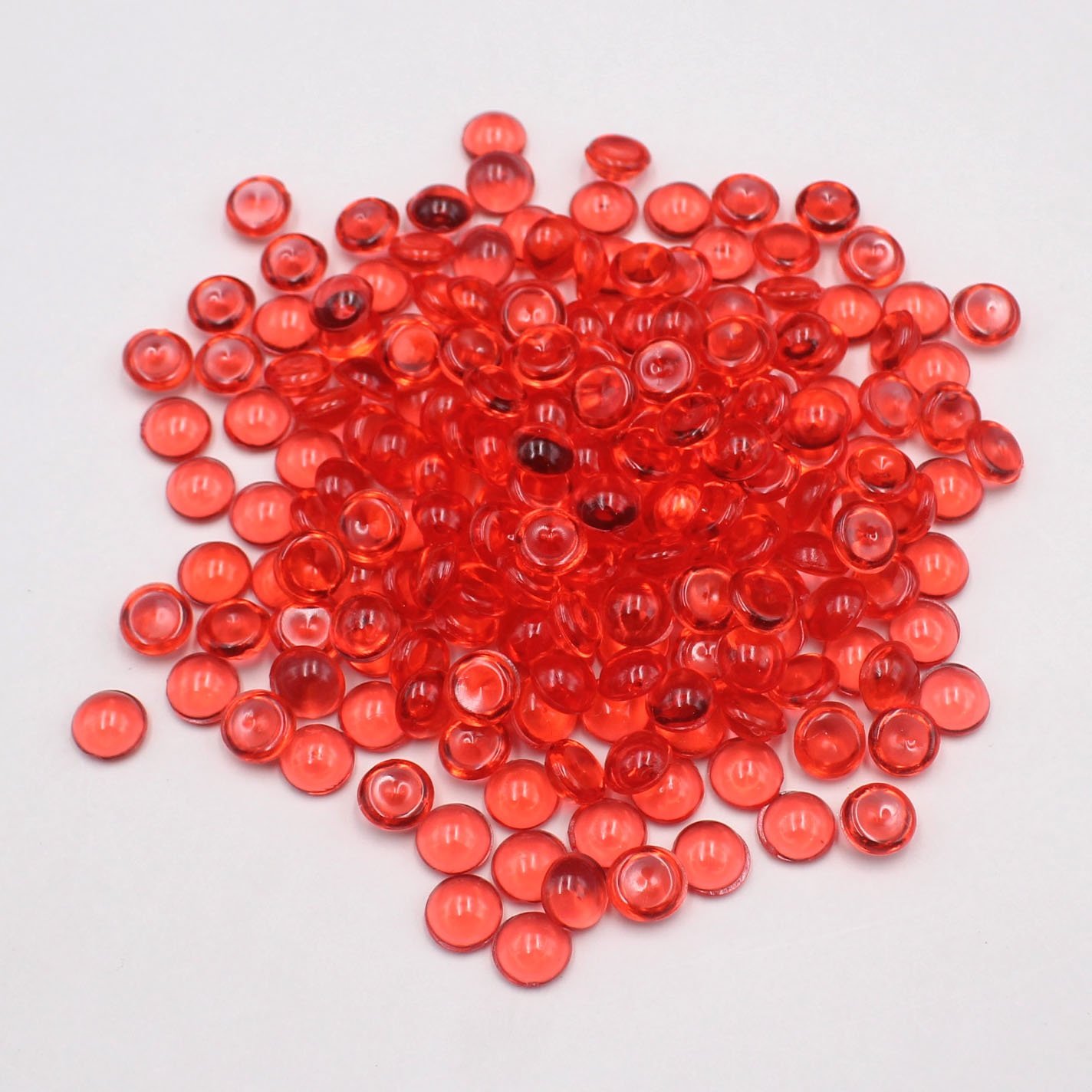 500g/bag Well Selling 7mm Mult Color Fish Tank Flat Beads No Hole Beads for Slime Filling Diy Decoration