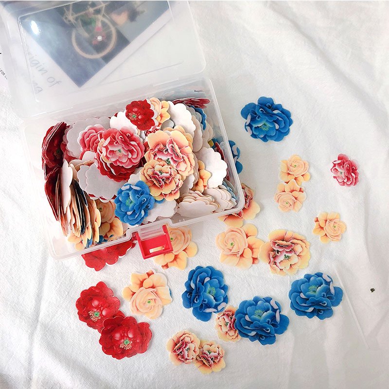 Promotion Mixed Wafer Rice Paper cake Decoration supplies Flowers Cupcake Decorative Rice Paper For Wedding Party Decoration