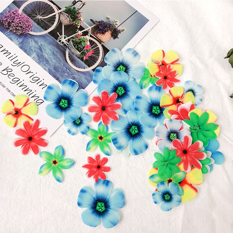 Promotion Mixed Wafer Rice Paper cake Decoration supplies Flowers Cupcake Decorative Rice Paper For Wedding Party Decoration