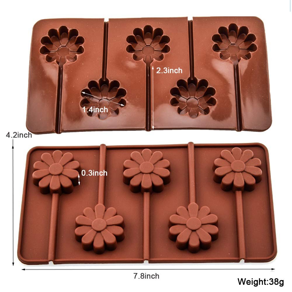 Silicone Chocolate Molds Reusable Candy Making Mold Ice Cube Trays Candies Making Supplies for Chocolates Hard Candy Cake