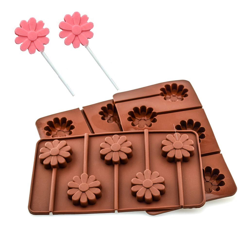 Silicone Chocolate Molds Reusable Candy Making Mold Ice Cube Trays Candies Making Supplies for Chocolates Hard Candy Cake