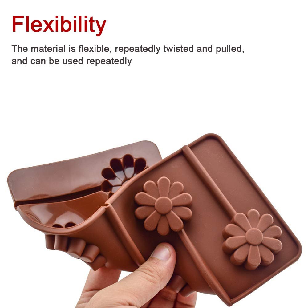 Silicone Chocolate Molds Reusable Candy Making Mold Ice Cube Trays Candies Making Supplies for Chocolates Hard Candy Cake
