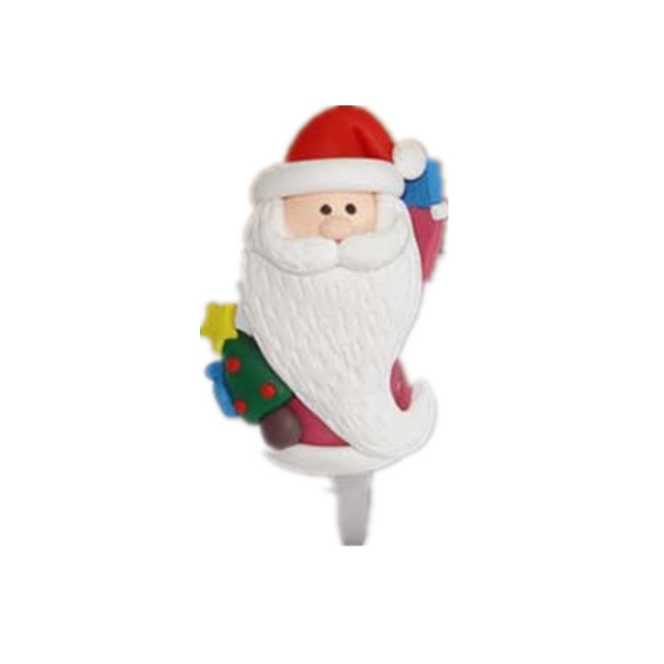 Christmas Rabbit Polymer Clay cake topper picks custom cupcake decorations