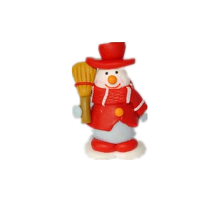 Christmas Rabbit Polymer Clay cake topper picks custom cupcake decorations
