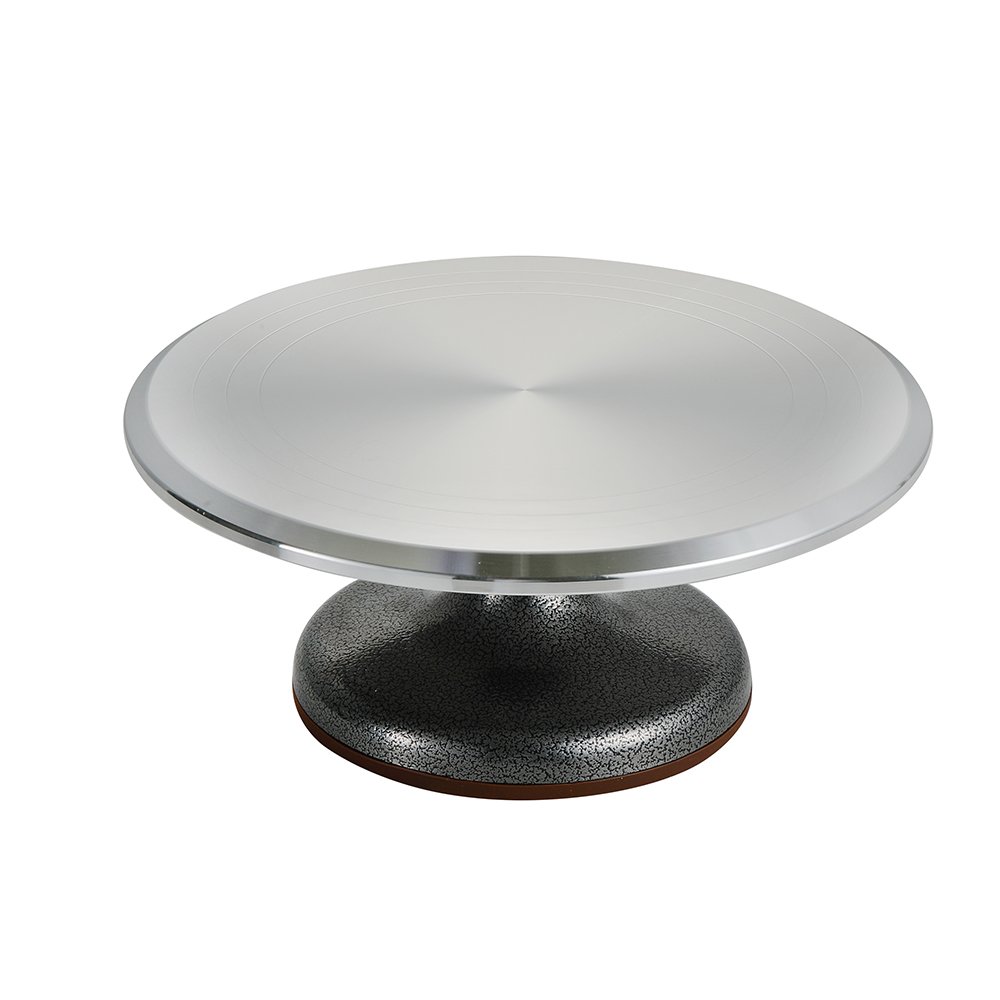 Factory supply weighted and stable turntable aluminum alloy 12-inch cake decorating table