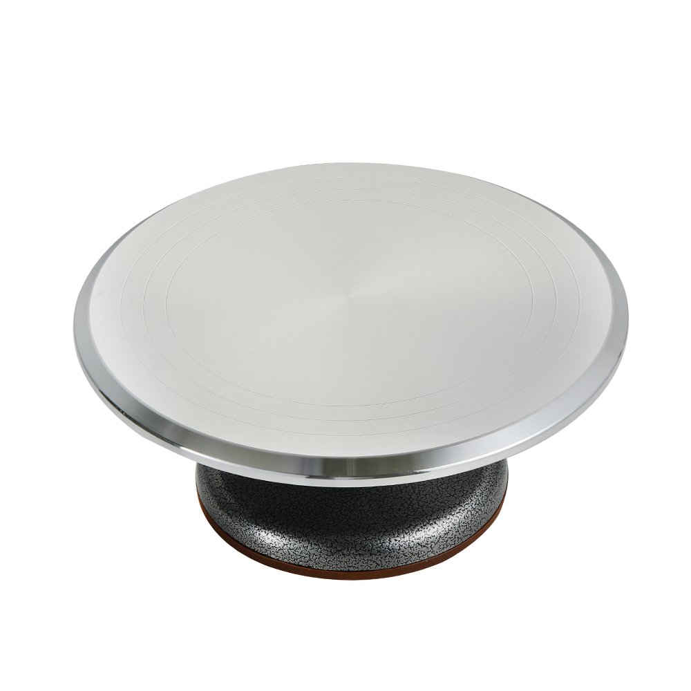 Factory supply weighted and stable turntable aluminum alloy 12-inch cake decorating table