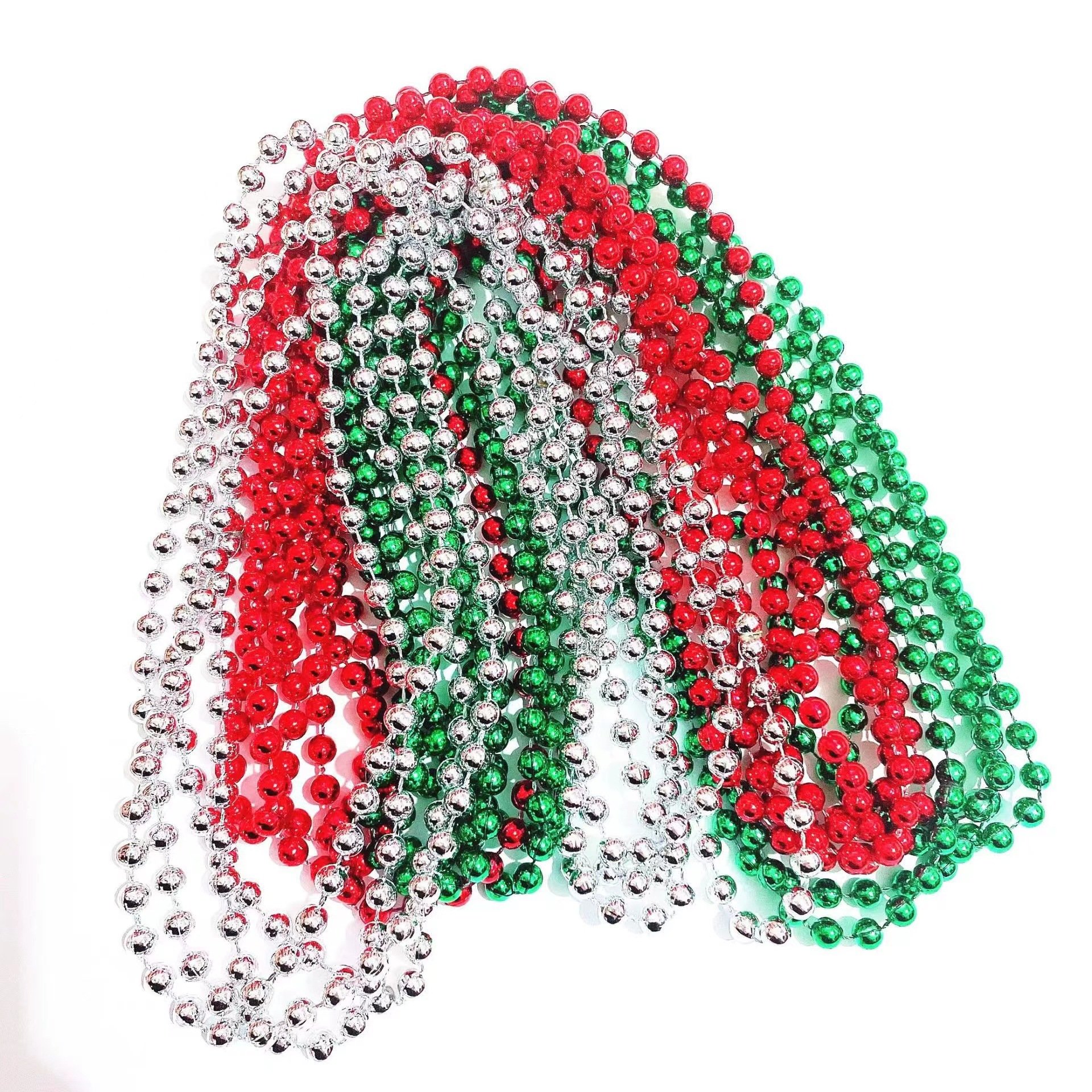 Hot-selling Gold Chain 6mm*10m ABS Plastic Pearl Bead Chain for Cake Decoration Rim Wedding Birthday Party Xmas Christmas Tree