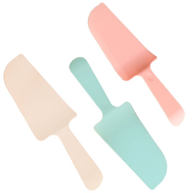 Wholesaler Birthday Party Supplies Thicken Plastic Disposable Birthday Cake Knife Birthday Cake Cutter