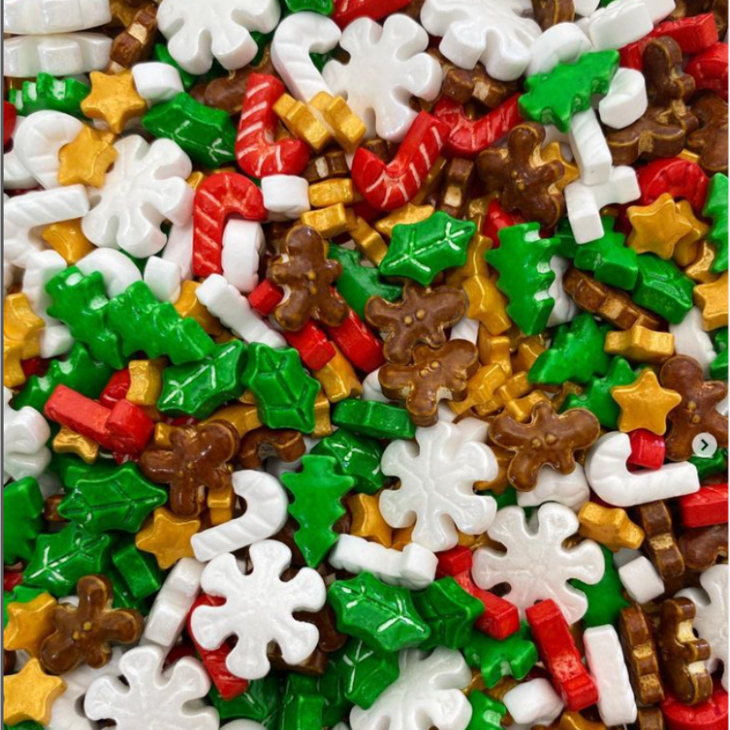 Christmas sprinkles Wholesale Cake Decoration Supply Edible Pearl 500g candy sprinkles