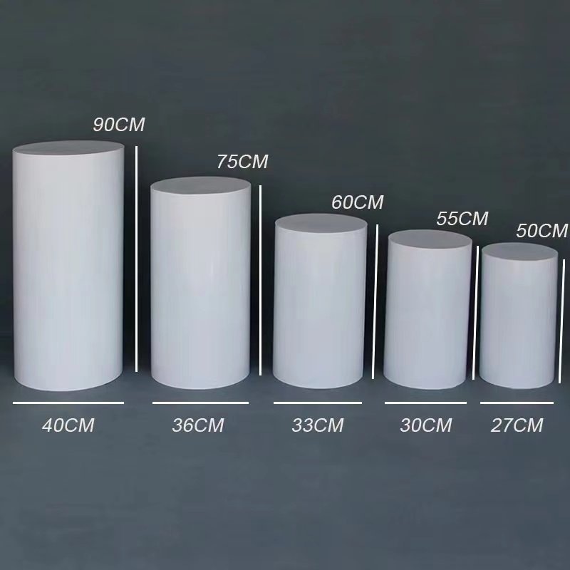Wholesale three-piece round base cylindrical cake rack party decoration display shelf wedding decoration dessert table