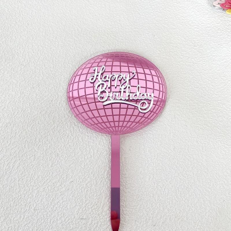 Round Acrylic Birthday insert for Happy Birthday Acrylic Cake Decoration