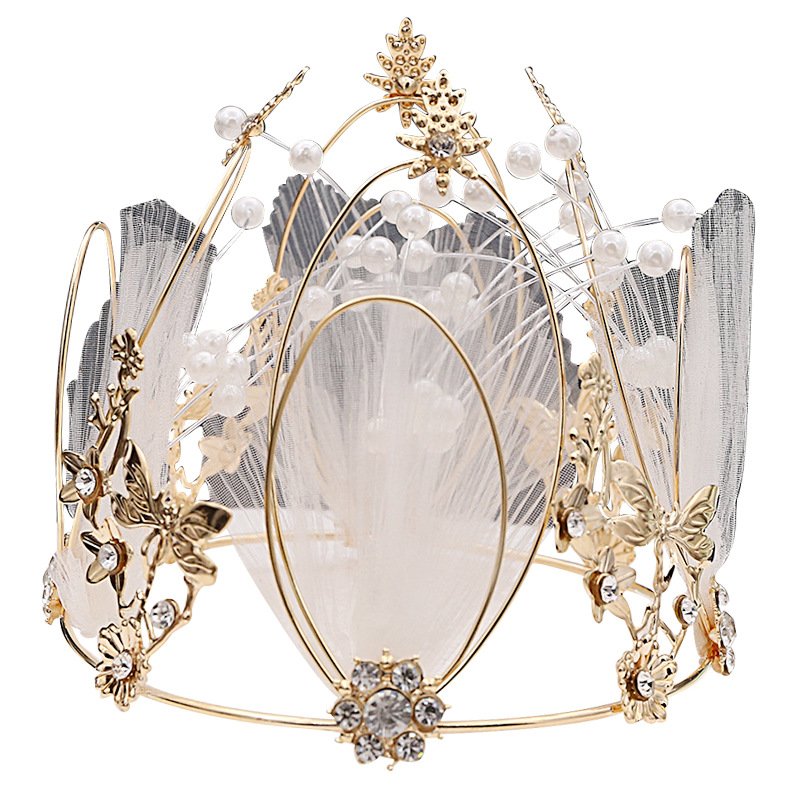 Luxury wedding cake decoration crown cake topper for wedding decoration crown cake decoration