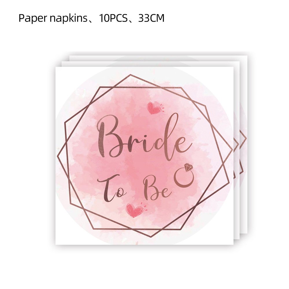 Nicro Bachelorette Party Balloon Set Bride To Be Balloon Diamond Ring Hair Gauze Strap Bridal Shower Party Set