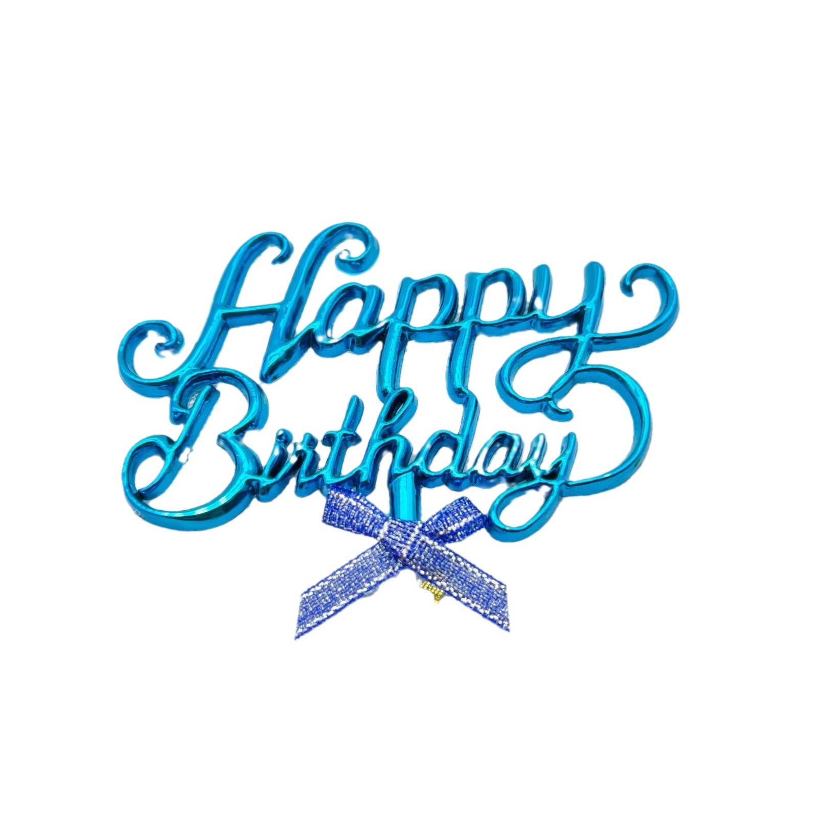 3D Happy birthday cake topper plastic cake decoration toppers for happy birthday cake