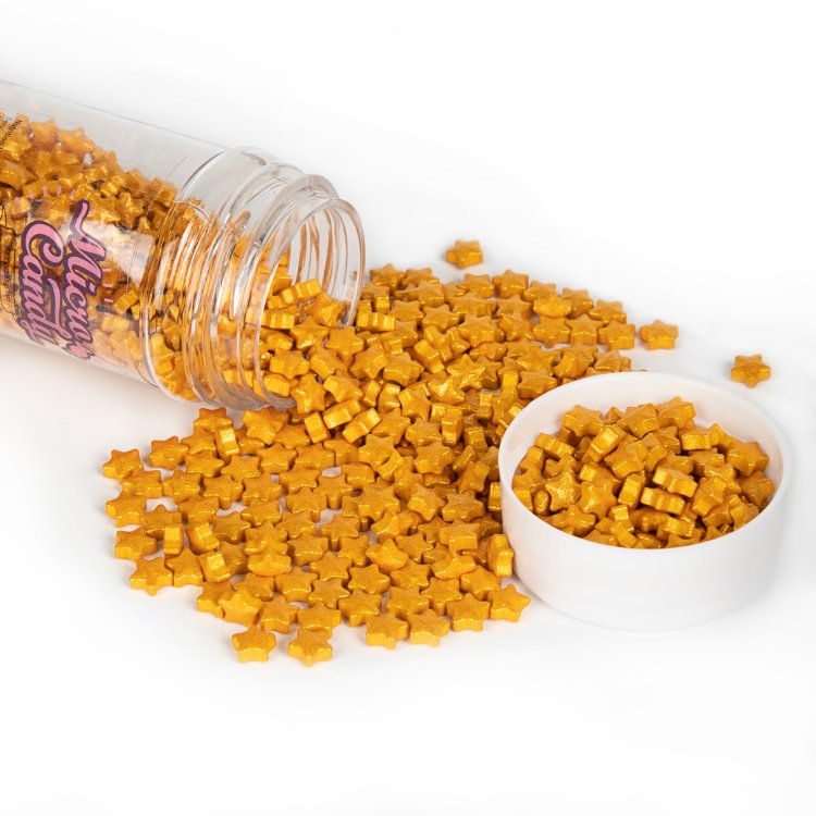 Edible Gold Sugar Cany Pearls Baking Sprinkles Cupcake Cake Topper Cookie Decorations