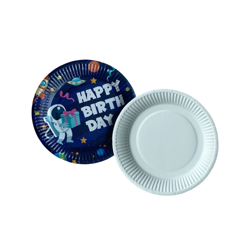 Birthday Wedding Party Supplies Decoration Cake Dish Disposable Paper Plates With Factory Price Discount