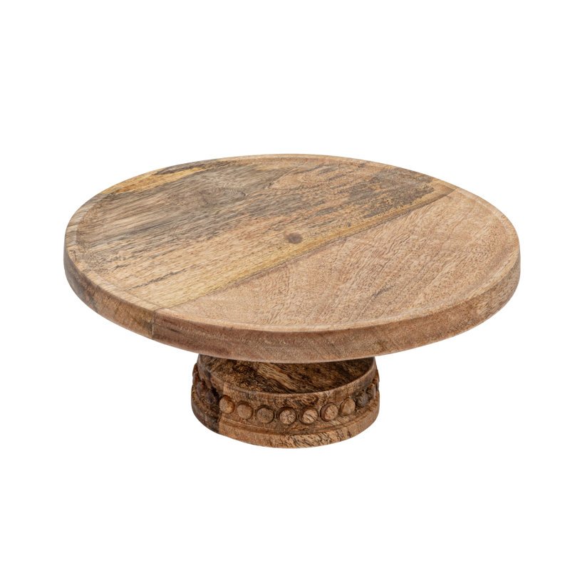 Pedestal Wooden Cake Stand Elevate The Dessert Baked Goods And Cake Displays Making It Ideal For Special Occasions Or Gatherings