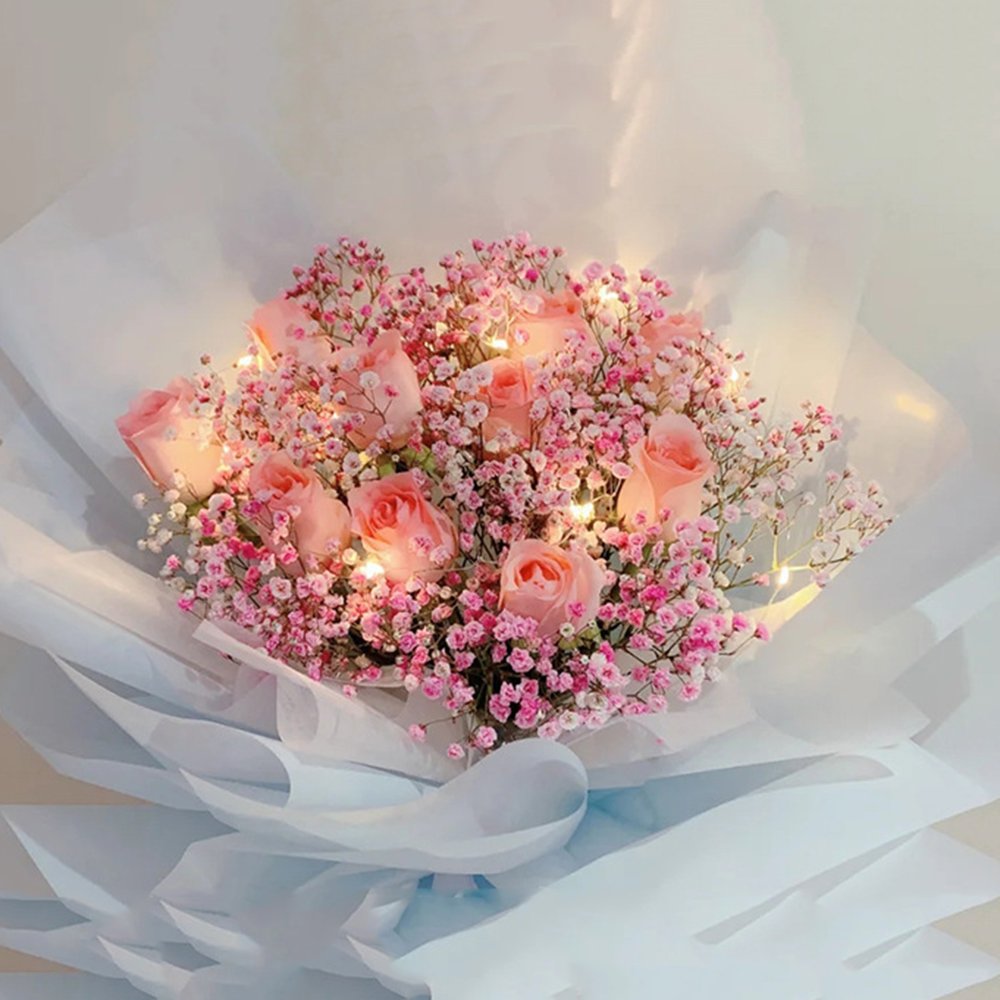 String light battery copper wire light string waterproof festival star light string flower cake gift box decoration