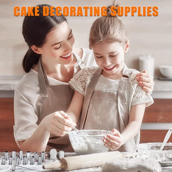 Hot Sale On 121 PCS Cake Decorating Kit -Cake Icing Piping Tips Tools Cookie Decorating Baking Supplies with Storage Box