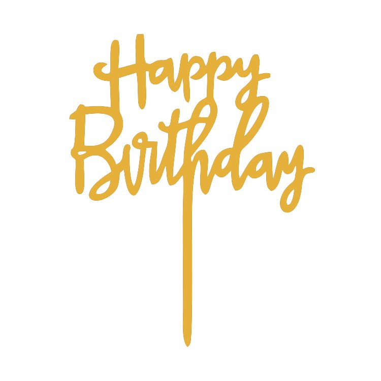 Happy birthday party decorations acrylic happy birthday cake topper cake decoration supplies