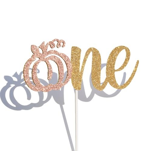Baby Shower Decorations with Pumpkin One Cake Topper for 1st Girl Pumpkin Baby Shower Party Supplies