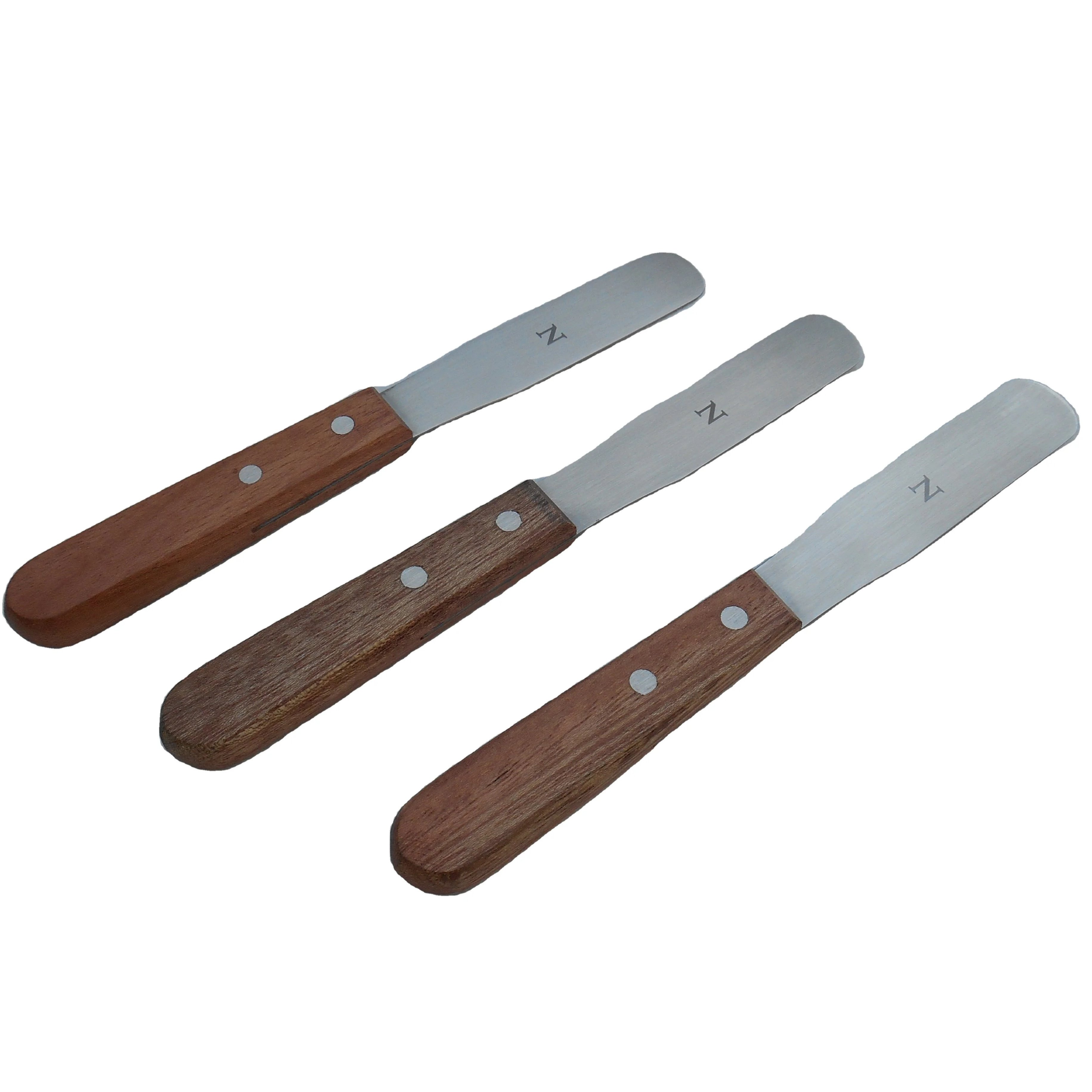 Offset Stainless Steel Spatula Set with Wood Handles and Storage/Gift Bag Professional Cake Decorating Tools Cake Spatula S.S