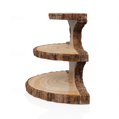 Guansen new Eco-freindly birthday wooden cake stand for food display cake food display catering stand for food display wood