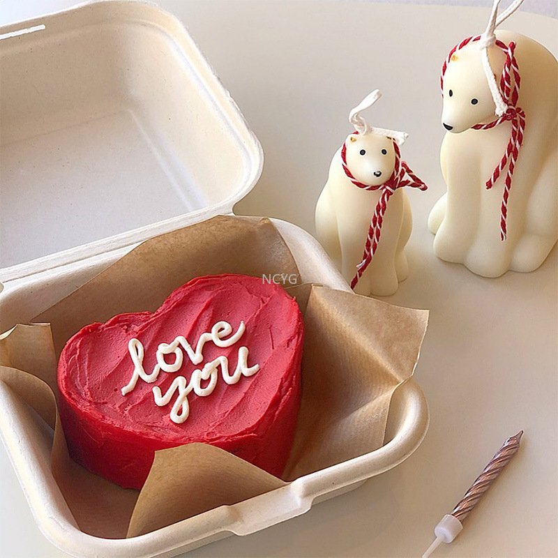 Wholesale disposable bento cake box takeaway Hamburger box degradable pulp fruit cake box