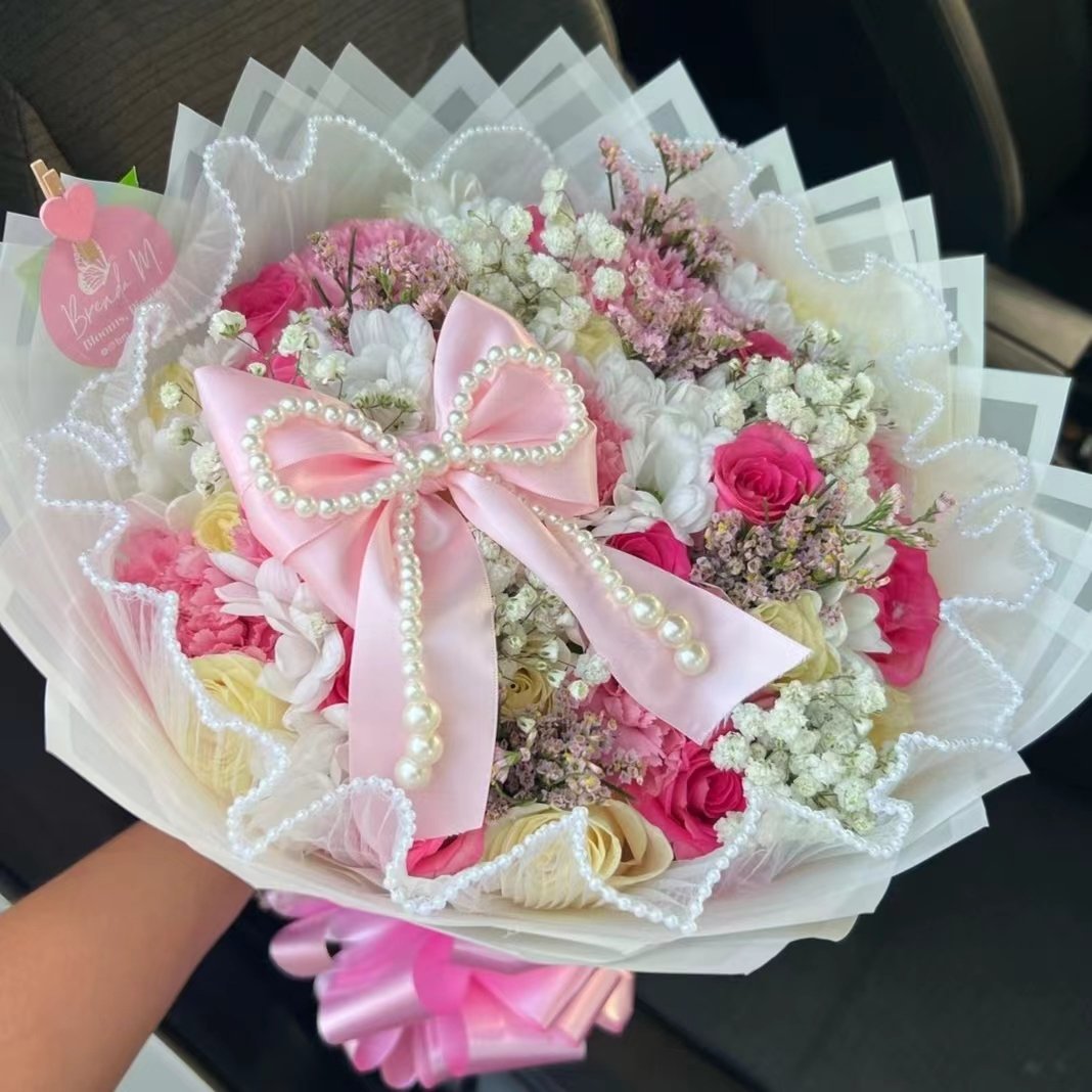 Pearl Bow Decoration Florist Bouquet Accessories Cake Pearl Decoration