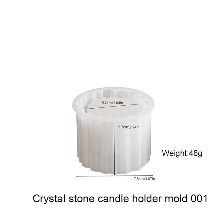 Crystal Cluster Storage Box Silicone Mold Aromatherapy Gypsum Candle Holder Candle Cup Ornament Silicone Mold Home Decoration