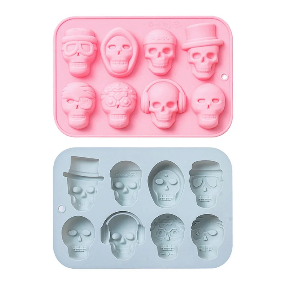 Halloween Moldes Para Velas De Silicona DIY Chocolate Baking Candles Mould Mix Skull Candy Biscuit Mold for Candles Candle Mould