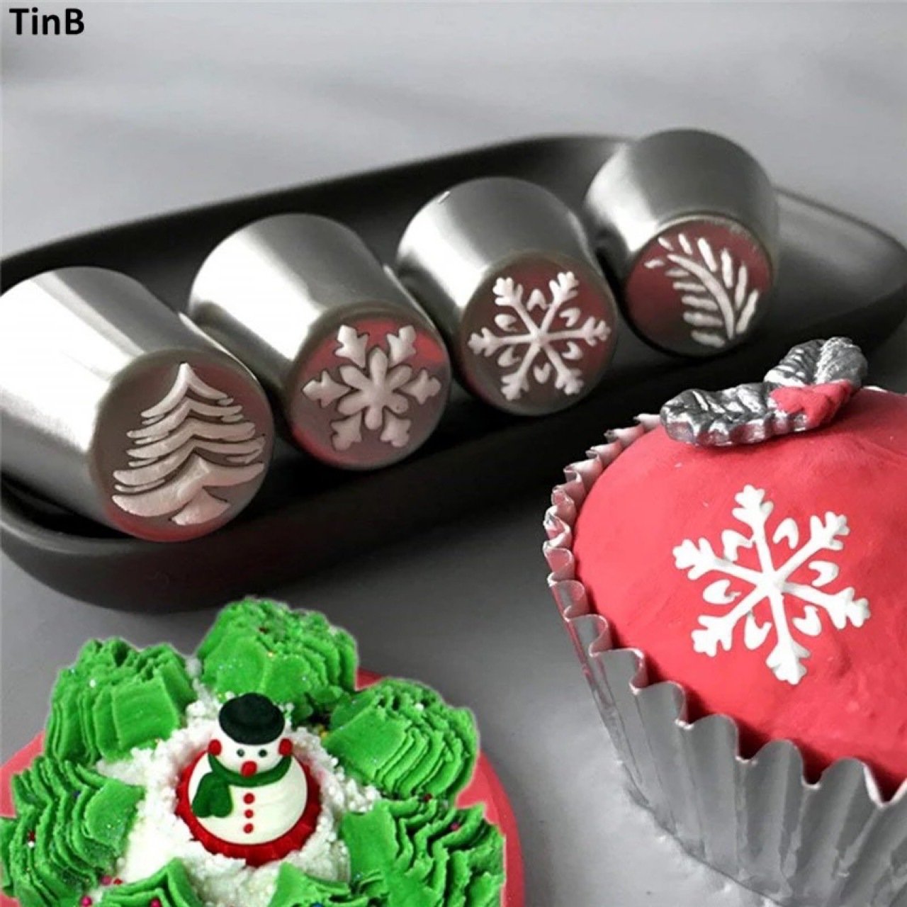 Piping Tips Cake Decorating Supplies Kit Baking Supplies Cupcake Tips for Baking Decorating Cake christmas decoration