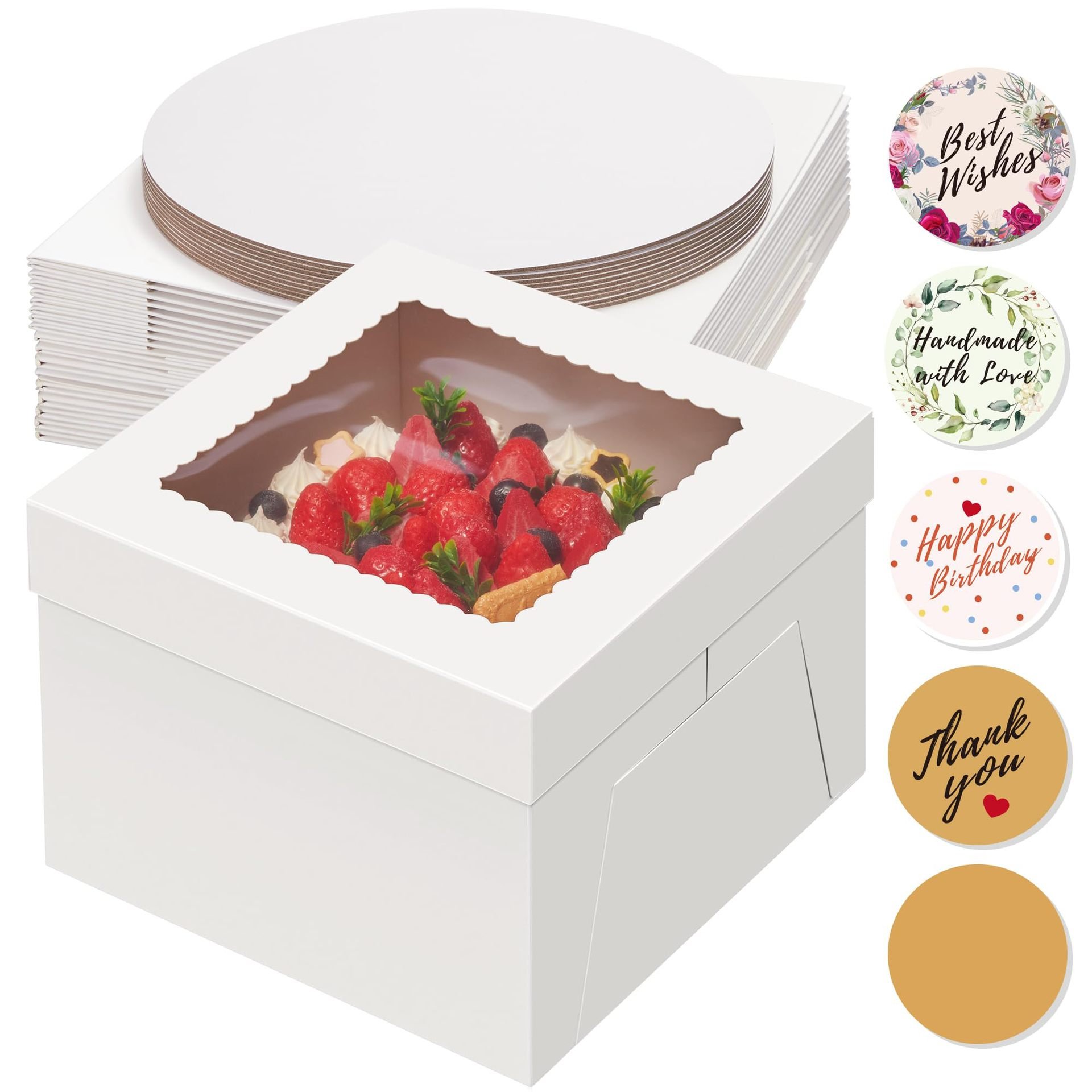 Bake packaging windowed heaven and earth lid cheesecake carton pizza box bake cake supplier
